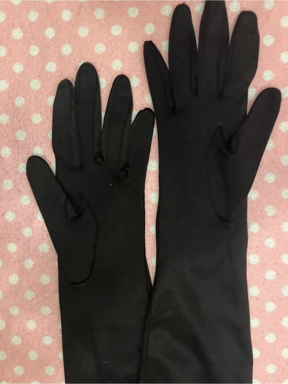 Vintage Faux Suede Gloves M - Picture 6 of 11